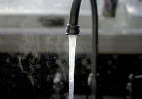 Faucet with running water