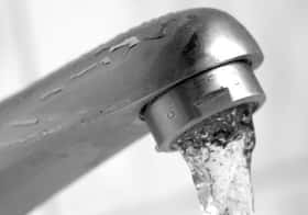 Faucet running water